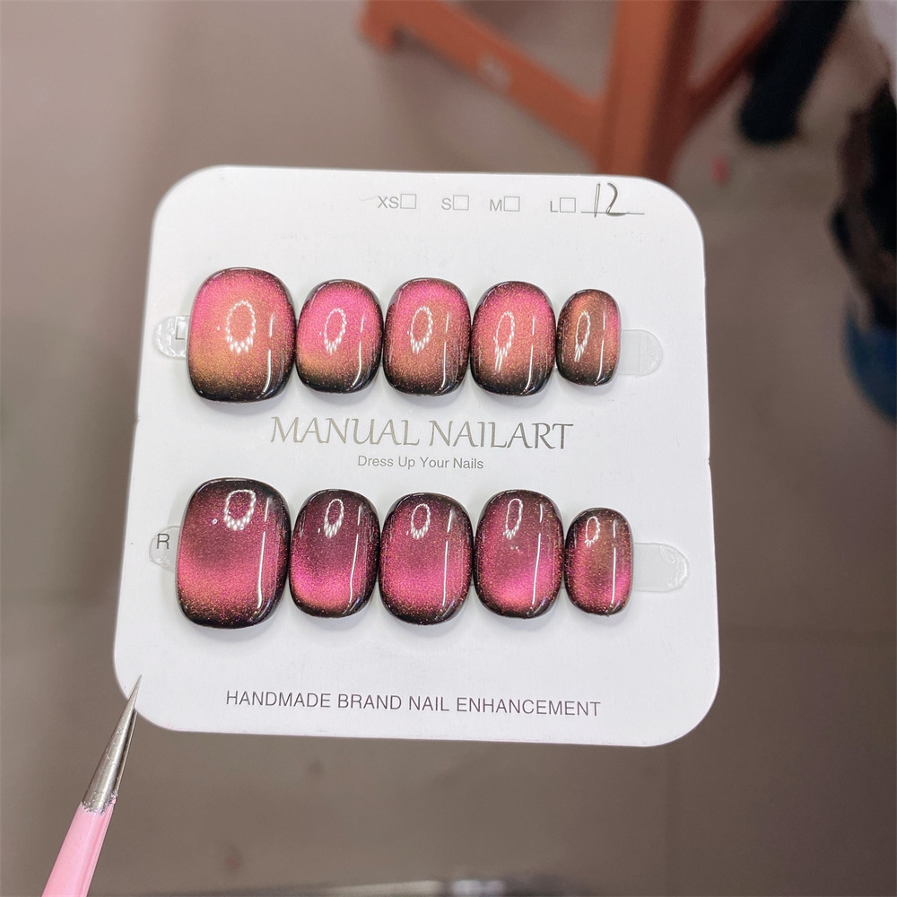 Nail Art Cat Eye - 10개입 순수 수제 웨어러블 네일 젤