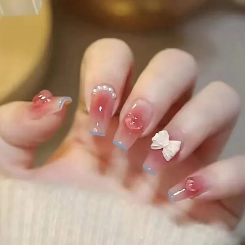 Nail Art Love - 24 개/대 가짜 손톱 아트 보우