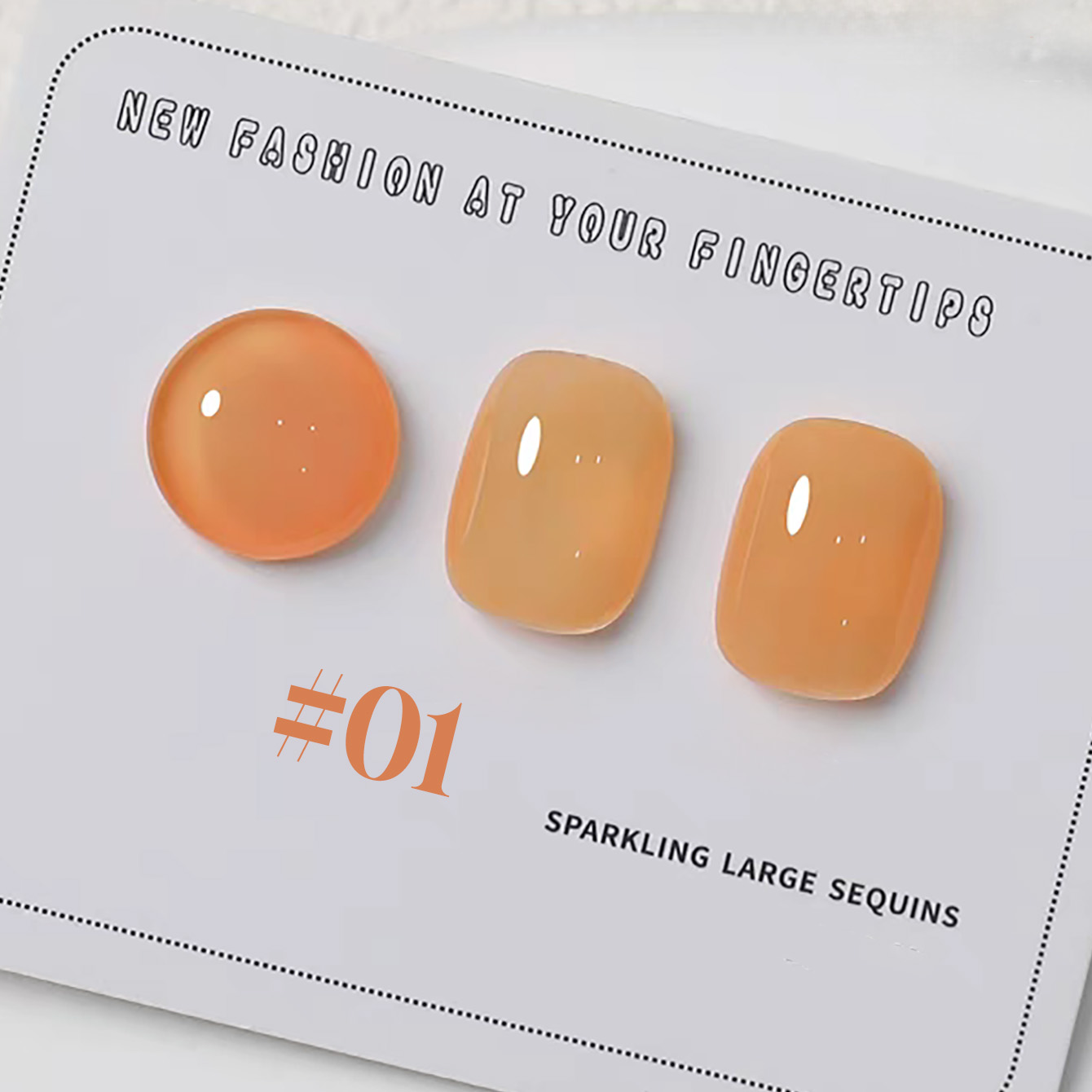 Nail Art Orange - 1-6pcs PSK 새로운 마카롱 캔디 오렌지