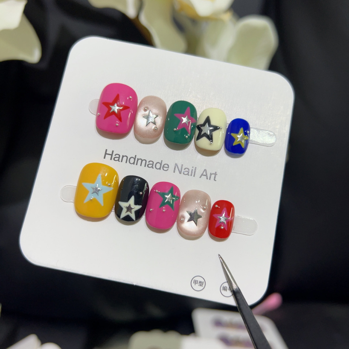 10개 반짝이 캣아이 숏 스퀘어 라운드 핸드메이드 귀여 - Nail Art Cat Eye 리뷰 및 가격