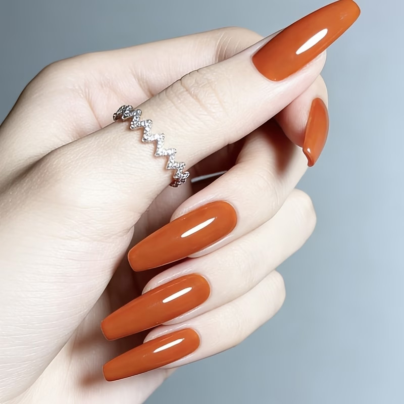 카라멜 오렌지 네일 강화 오일 - 고광택 마감, 자연  - Nail Art Orange 리뷰 및 가격