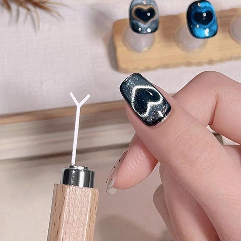 Y자형 네일 자석 스틱 러브 하트 캣 아이 네일 아트  - Nail Art Love 리뷰 및 가격