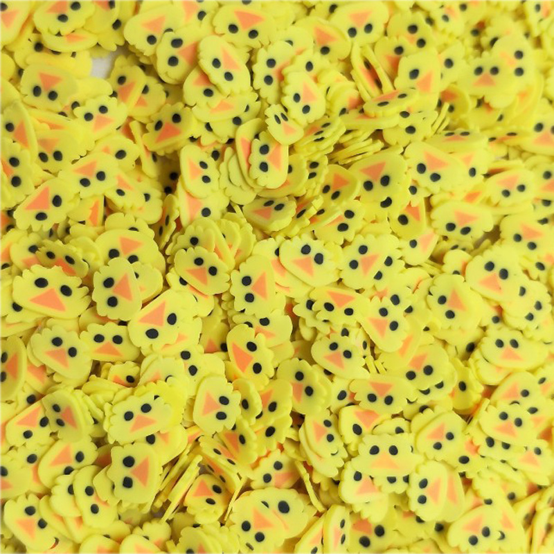 50 그램/몫 노란색 오리 슬라이스 폴리머 클레이 스프 - Nail Art Yellow 리뷰 및 가격