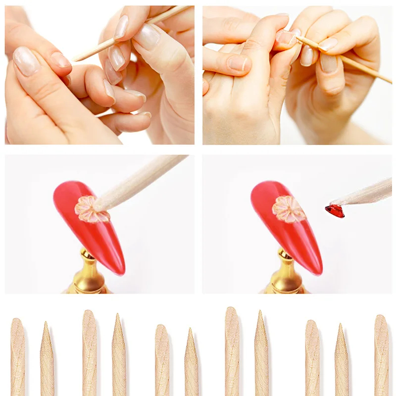 네일 큐티클 푸셔 오렌지 우드 스틱 네일 매니큐어 리무 - Nail Art Orange 리뷰 및 가격