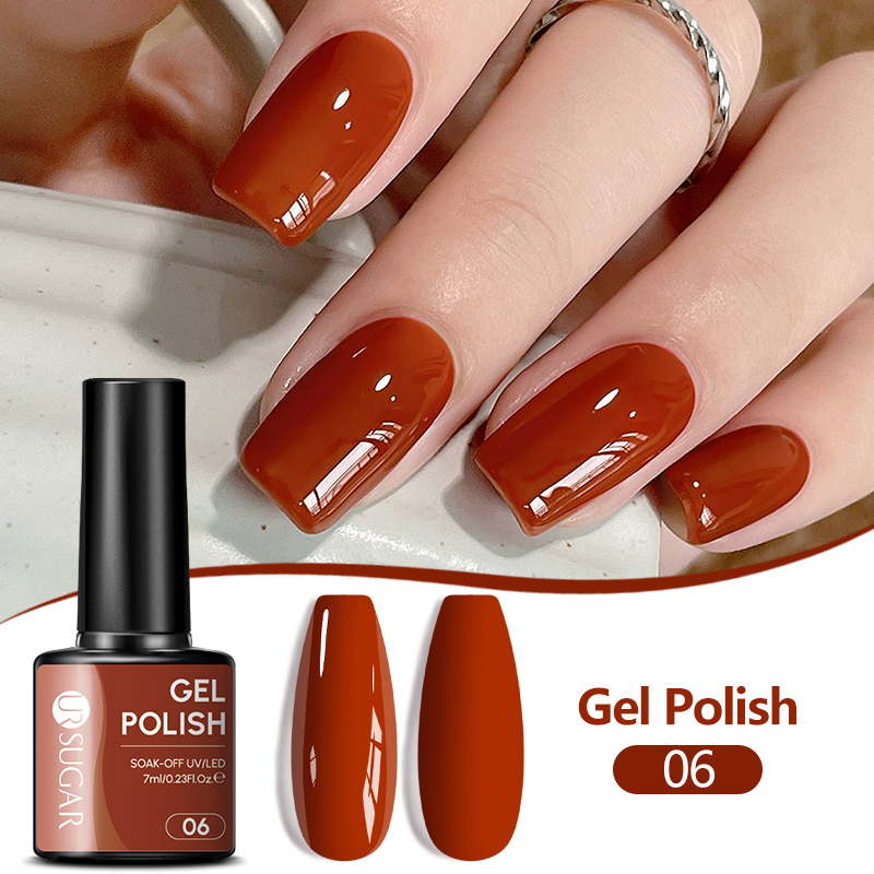 UR SUGAR 1/6개입 펌킨 오렌지 레드 젤 네일  - Nail Art Orange 리뷰 및 가격