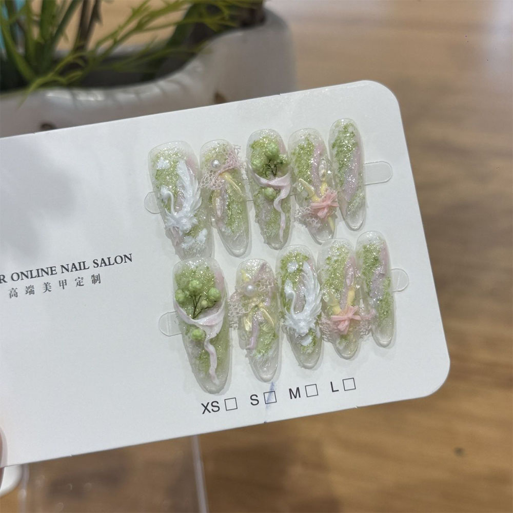 귀엽고 달콤한 소녀 스타일 글리터 3D 꽃 곰 네일 아 - Nail Art Love 리뷰 및 가격