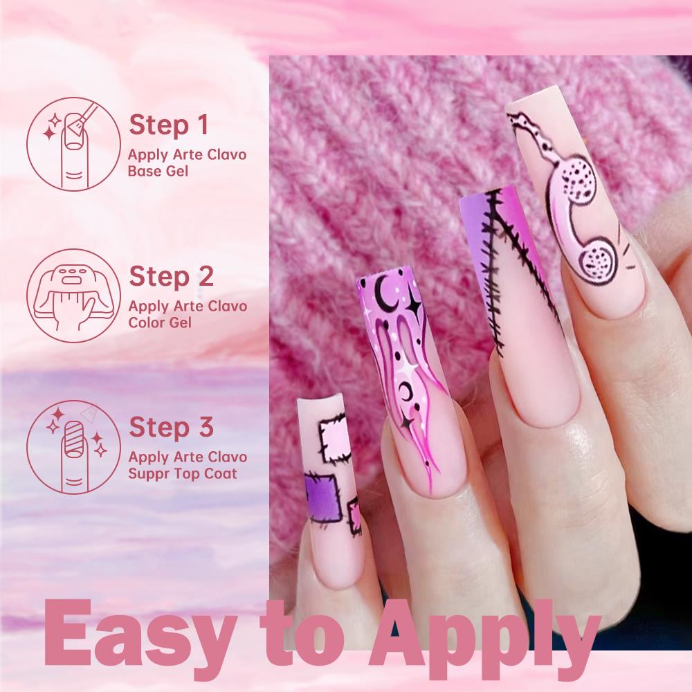 아르테 클라보 오렌지 옐로우 시리즈 젤 네일 폴리쉬 세 - Nail Art Orange 리뷰 및 가격