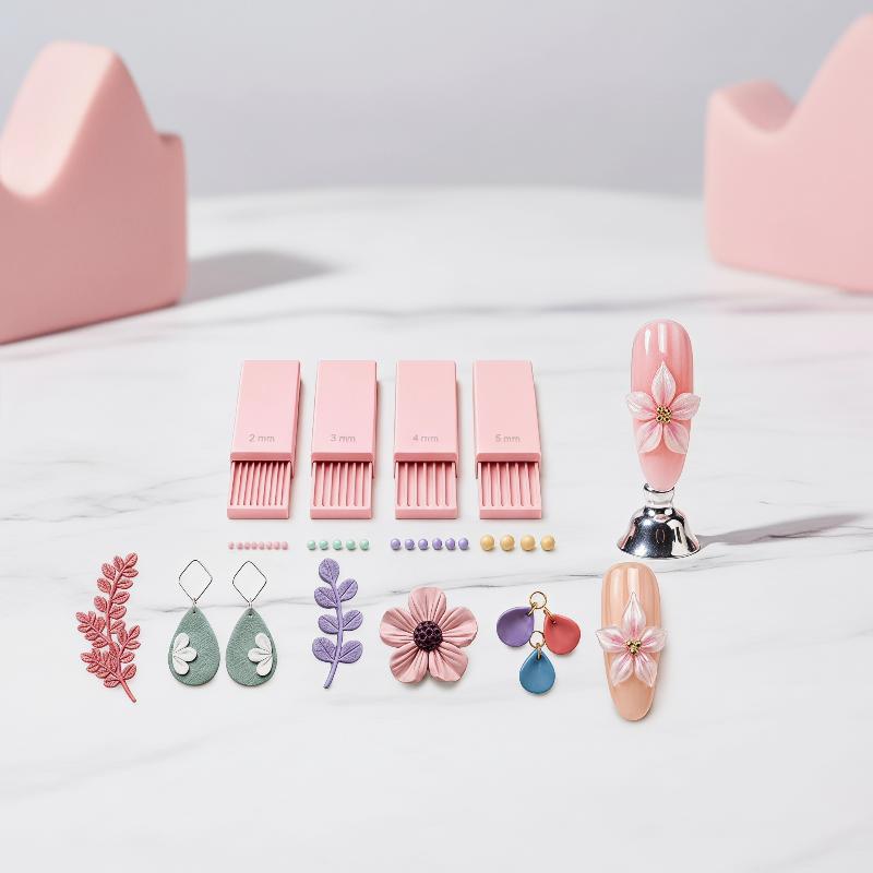 네일 아트 비드 롤러 4개 세트 3D 프린트 클레이 젤 - Nail Art Jelly 리뷰 및 가격