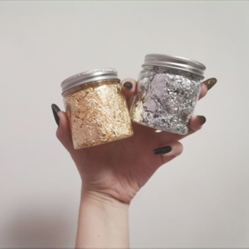 모조 로즈 골드 실버 구리 호일 장식 조각, 반짝이 공 - Nail Art Rose Gold 리뷰 및 가격