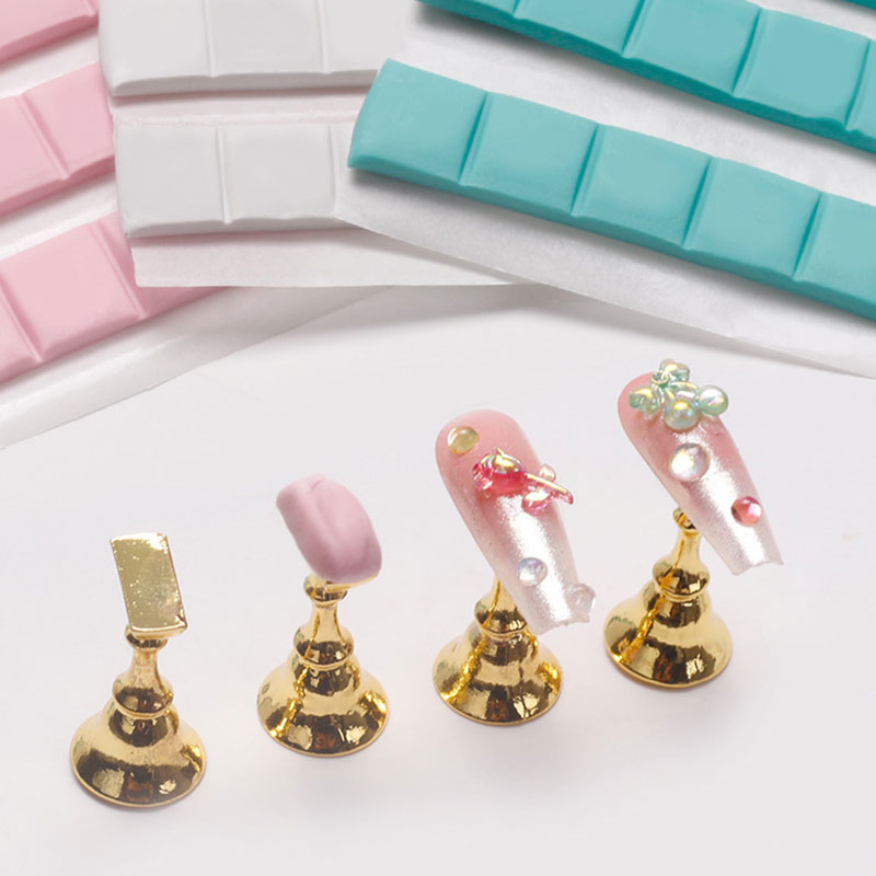 1 팩 네일 접착제 접착제 클레이 스틱 손톱 팁 홀더  - Nail Art Vector 리뷰 및 가격