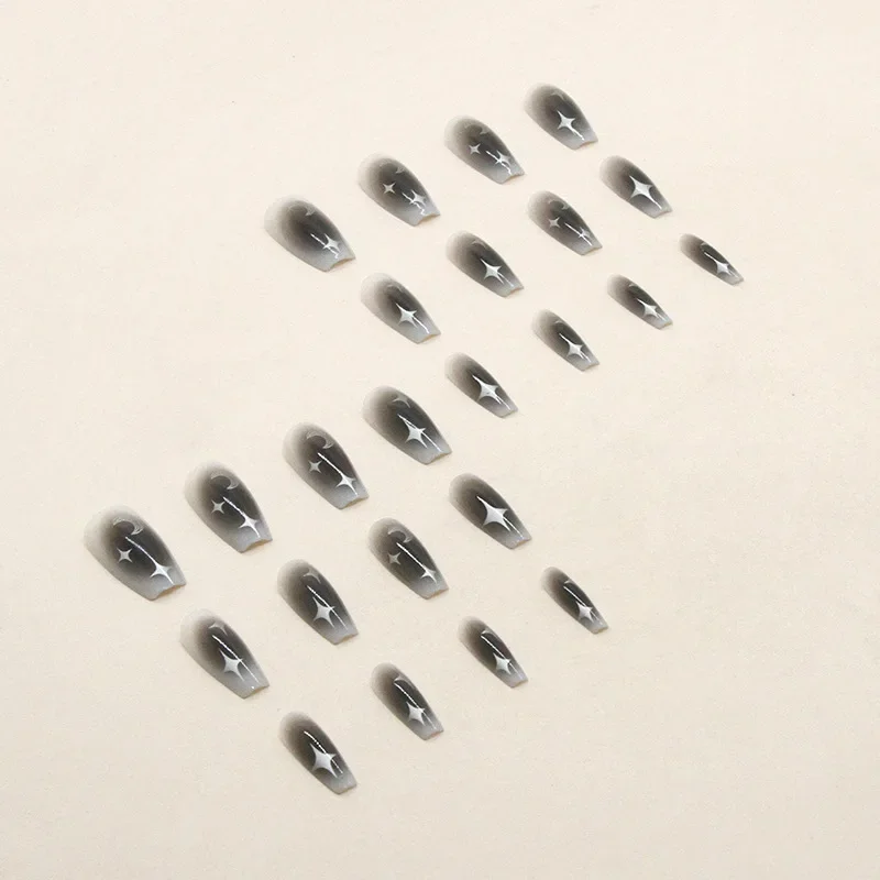 24 개/대 네일 팁에 다크 스파이스 웨어러블 블랙 프 - Nail Art Love 리뷰 및 가격