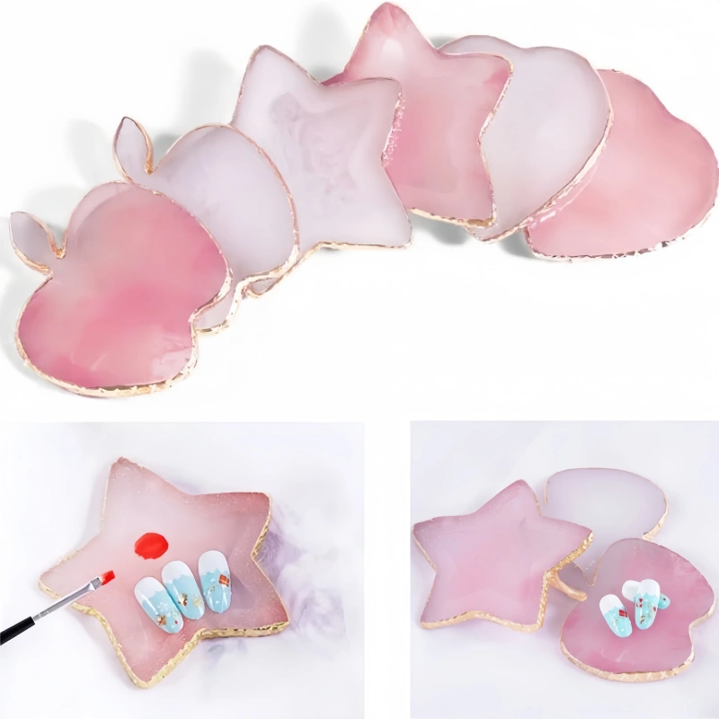 레진 아게이트 스톤 네일 아트 팔레트 인조 손톱 팁 색 - Nail Art Vector 리뷰 및 가격
