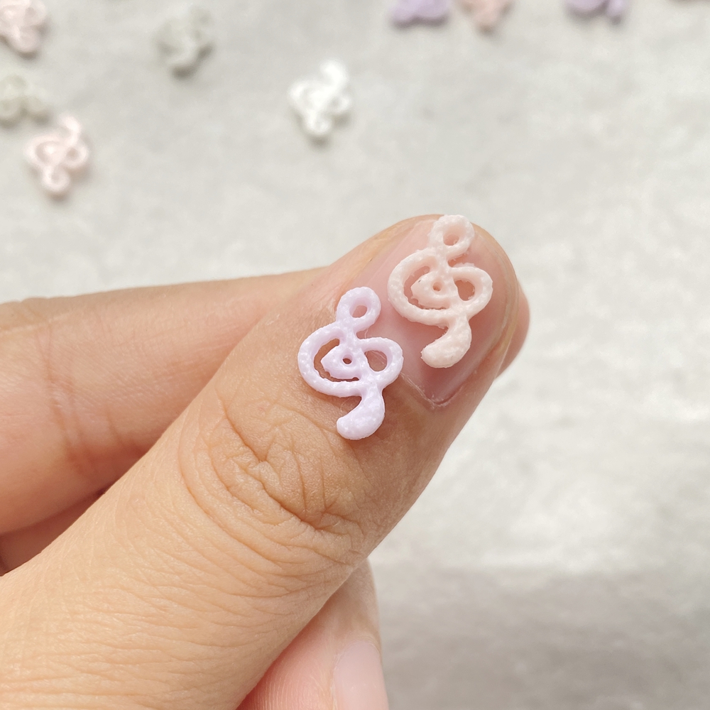 50개 믹스 레진 미니 핑크 음악 기호 네일 아트 플랫 - Nail Art Love 리뷰 및 가격