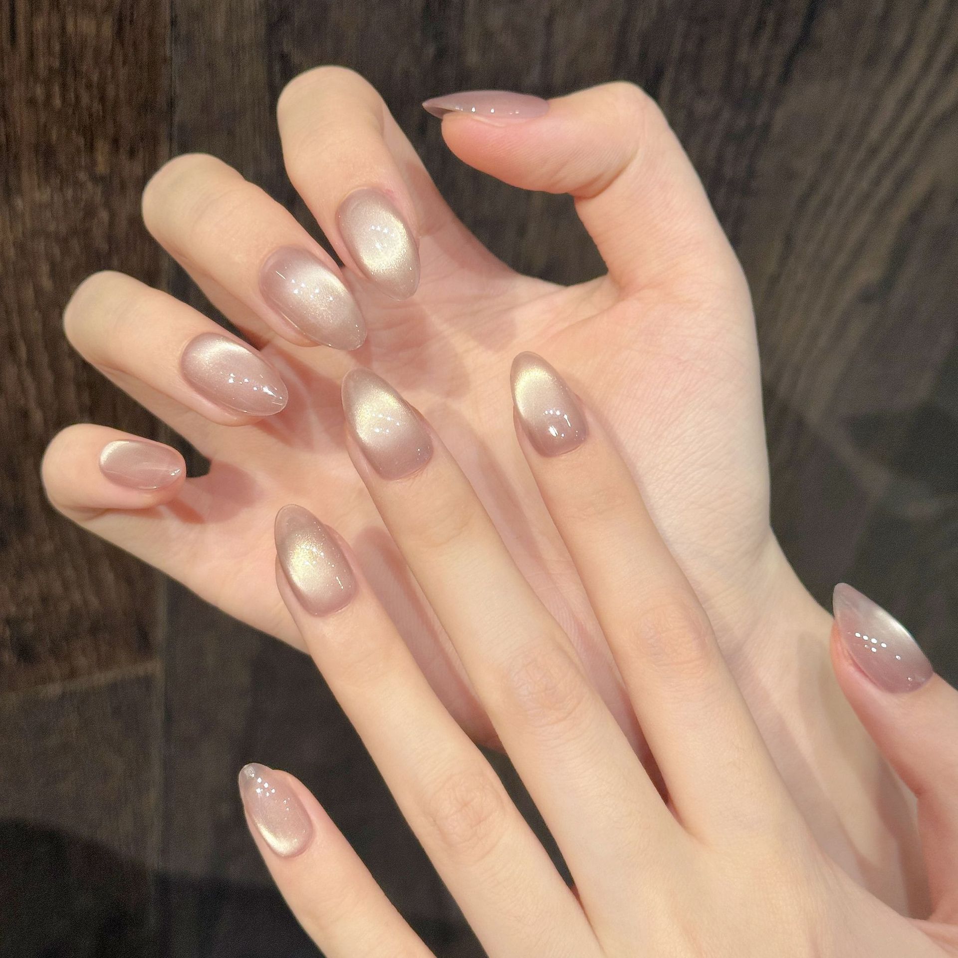 10개 수제 프레스온 네일 솔리드 컬러 광택 유리 비즈 - Nail Art Cat Eye 리뷰 및 가격