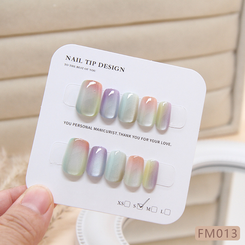 여성용 세련된 다색 고양이 눈 용수철, 분리형 네일 패 - Nail Art Cat Eye 리뷰 및 가격