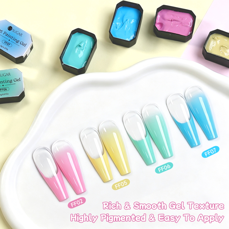 UR 슈가 핑크 패턴 젤 네일 폴리시, 4가지 색상,  - Nail Art Ombre Pink 리뷰 및 가격