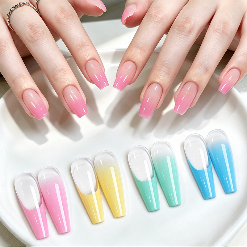 UR 슈가 핑크 패턴 젤 네일 폴리시, 4가지 색상,  - Nail Art Ombre Pink 리뷰 및 가격
