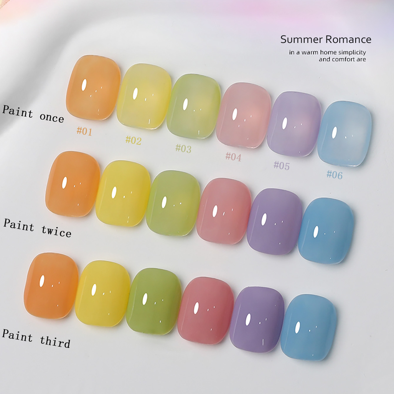 1-6pcs PSK 새로운 마카롱 캔디 오렌지 젤 네일 - Nail Art Orange 리뷰 및 가격