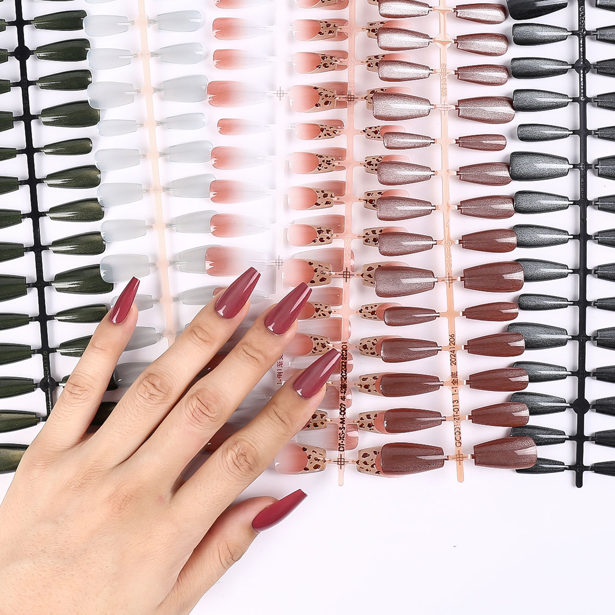 30개입 타원형 짧은 핑크 프레스온 네일 심플 옴브레  - Nail Art Ombre Pink 리뷰 및 가격